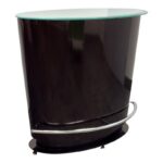 Elite Manufacturing Oval Glass + Metal Top Bar