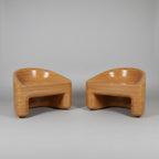 Organic Stacked Plywood Lounge Chair