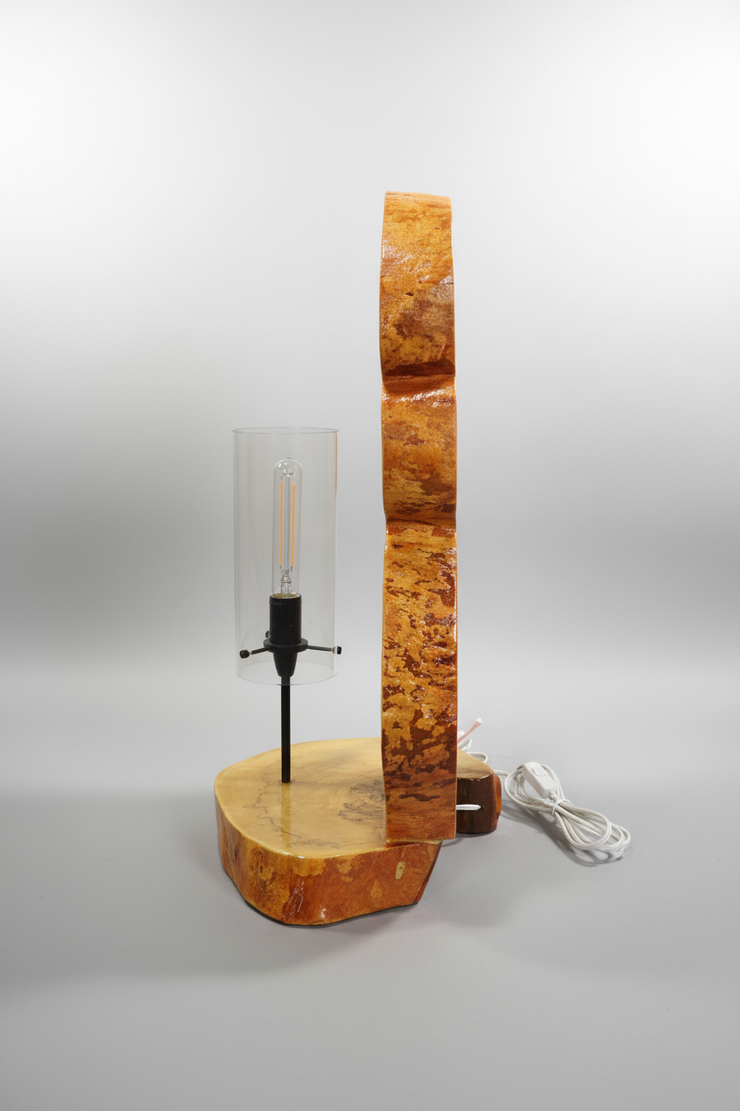 Rustic Driftwood Table Lamp