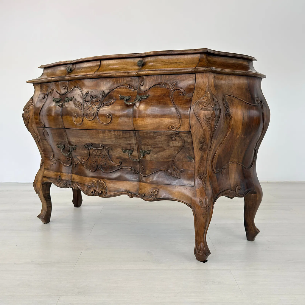 Antique Louis XV 4 Drawer Dresser