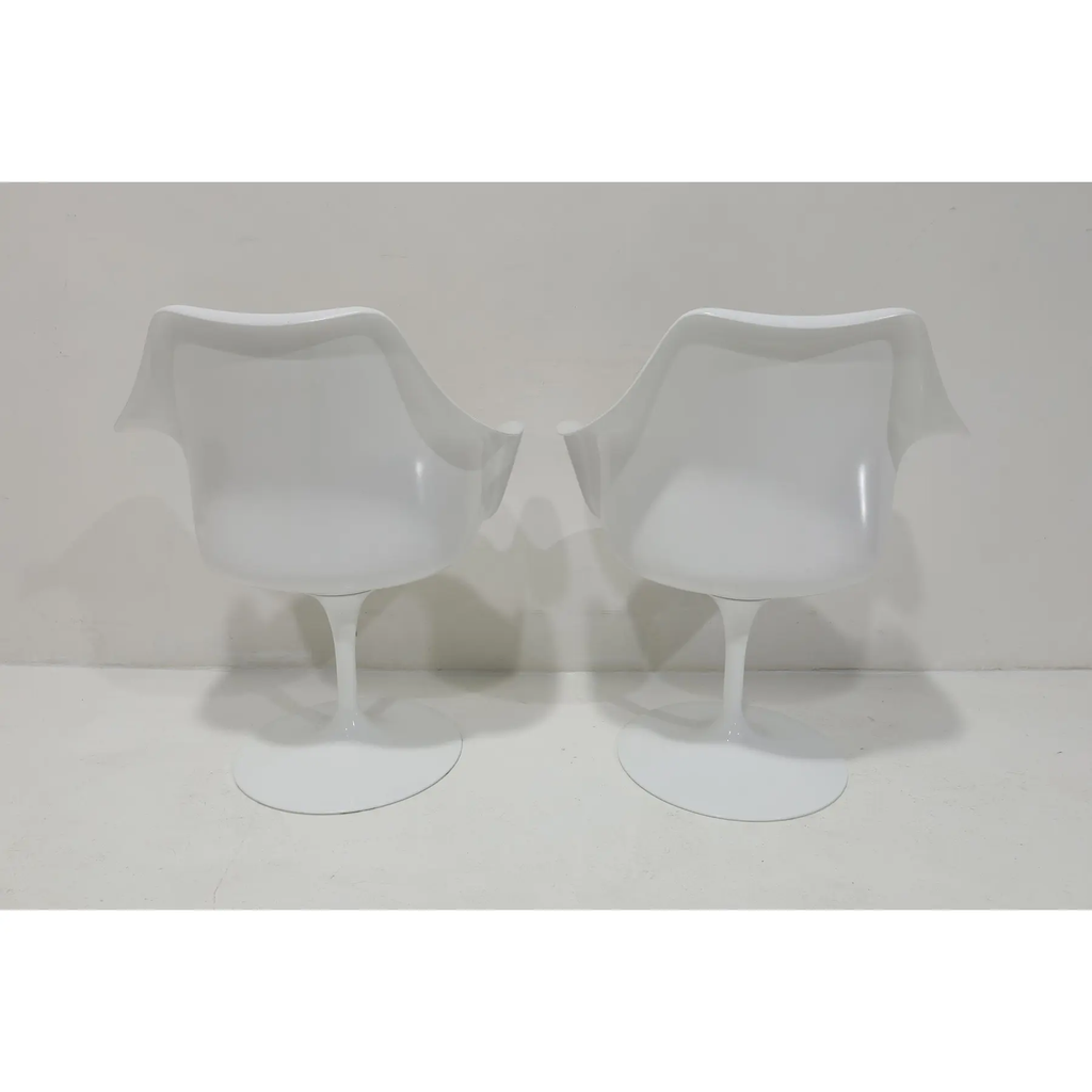 Set of 6 Authentic Knoll Tulip Swivel Arm Chairs