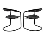 Set of 4 Post-Modern Arrben Italy “Canasta” Arm Chairs