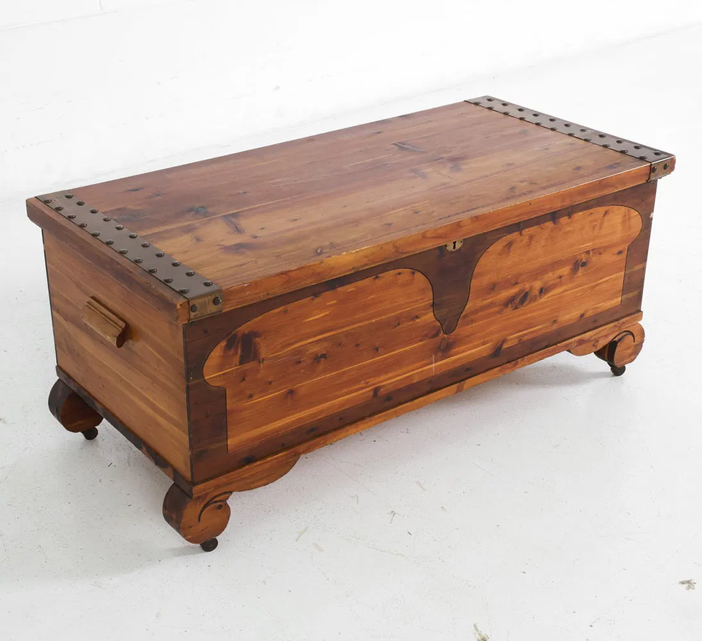Edward Roos Park Line Cedar Chest c. Early 20th Century