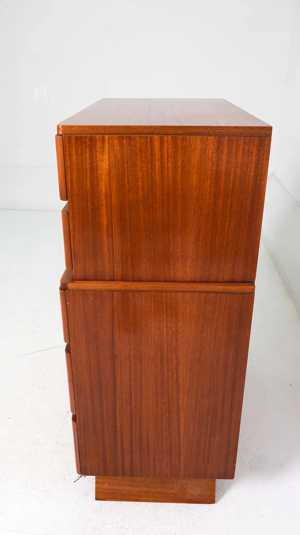 R-Way Maple & Mahogany Deco Dresser c. 1940