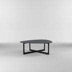 Erik Jørgensen Insula Coffee Table in Black Aluminum