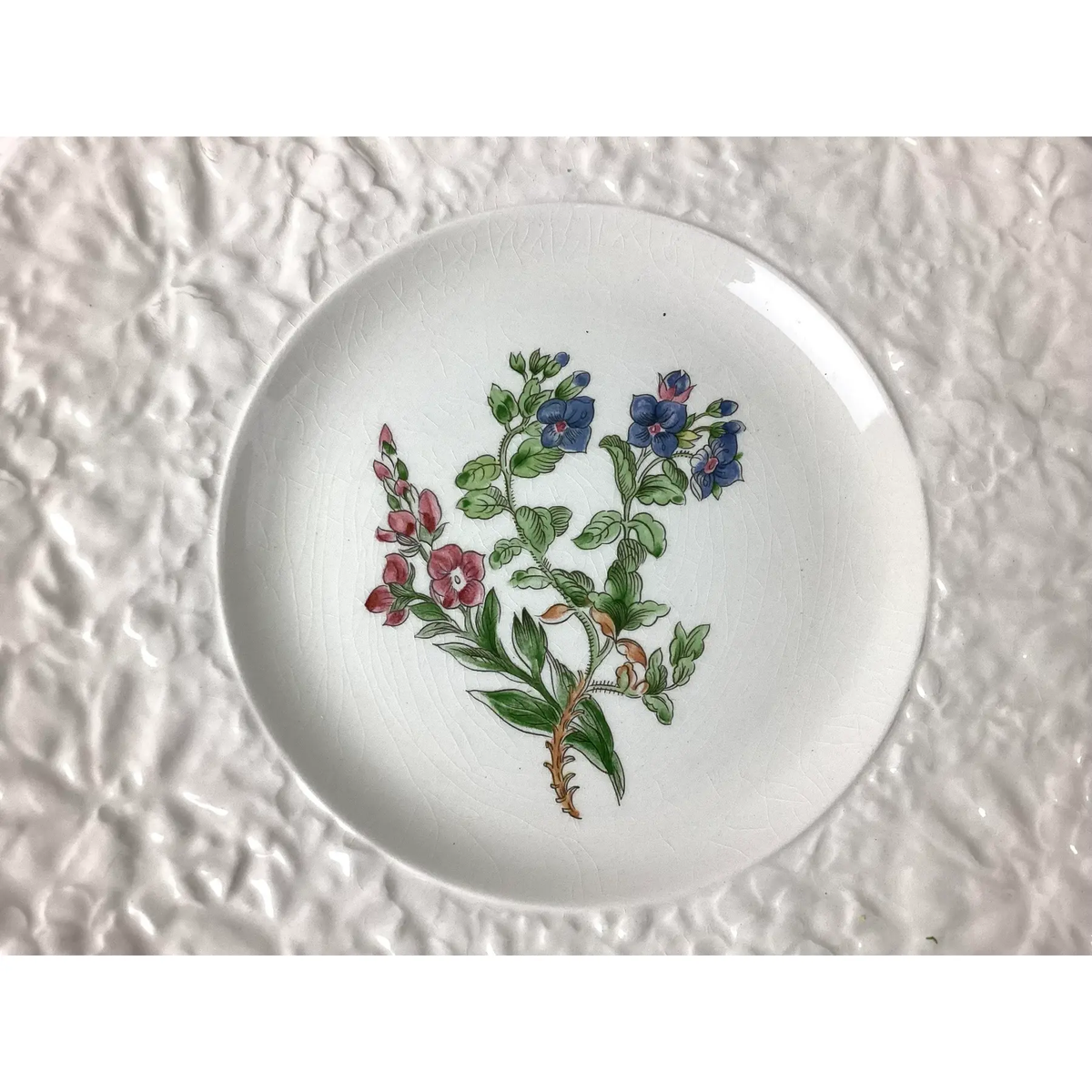 Set of 8 Vintage Royal Cauldon Bristol Ironstone "Woodstock" Plates
