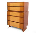 R-Way Maple & Mahogany Deco Dresser c. 1940