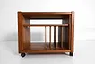 MID-CENTURY DANISH TEAK MEDIA SHELF 1970S
