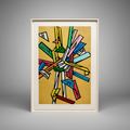 Richard Woods "Inlay 5" Woodcut