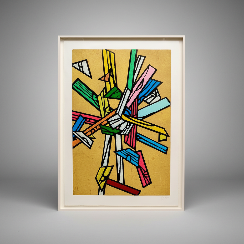 Richard Woods "Inlay 5" Woodcut