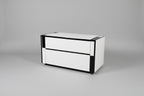 Space Age Rolling Drop-Front Bar Cabinet
