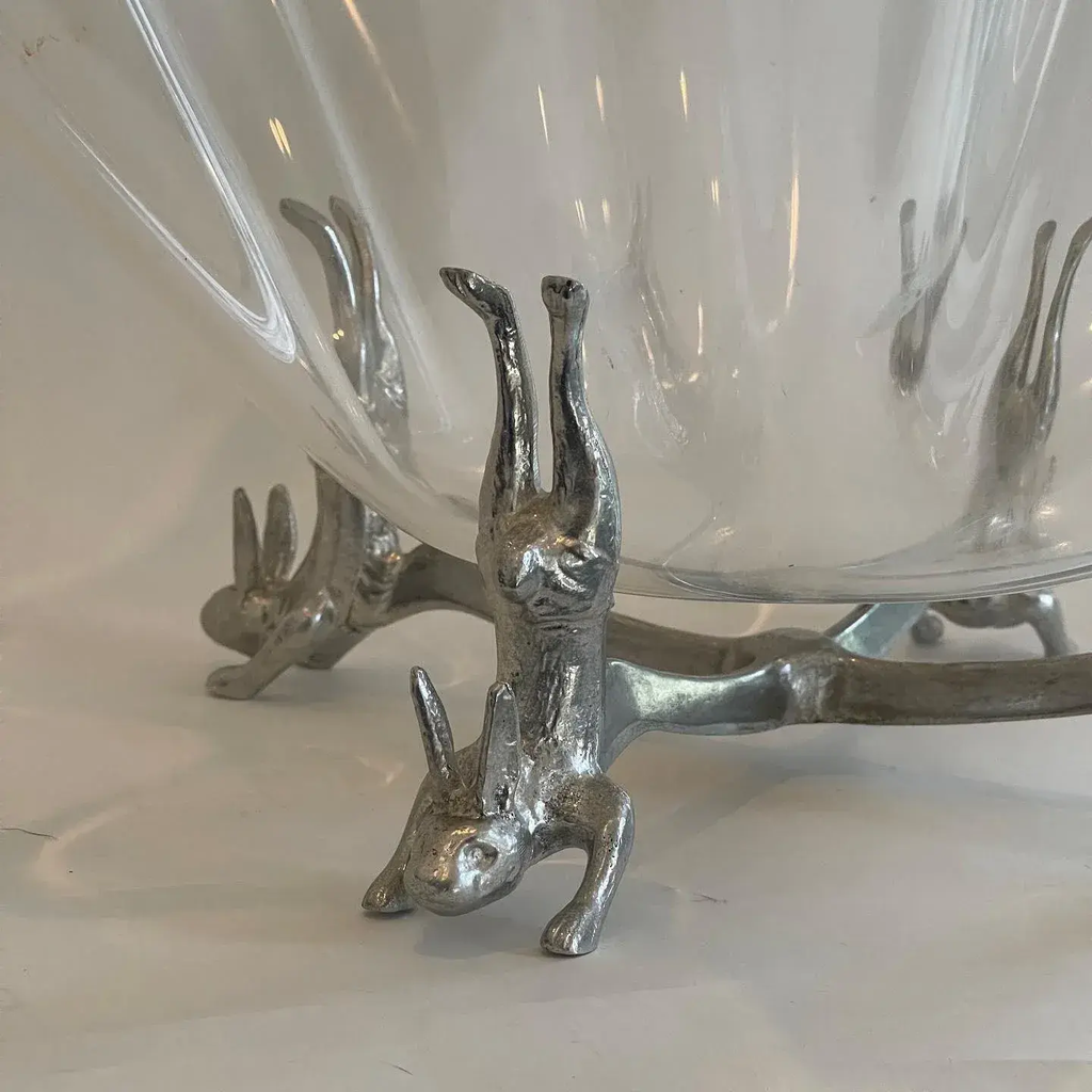 Rabbit Bowl by Arthur Court