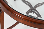 Antique Edwardian Mahogany & Glass Coffee Table
