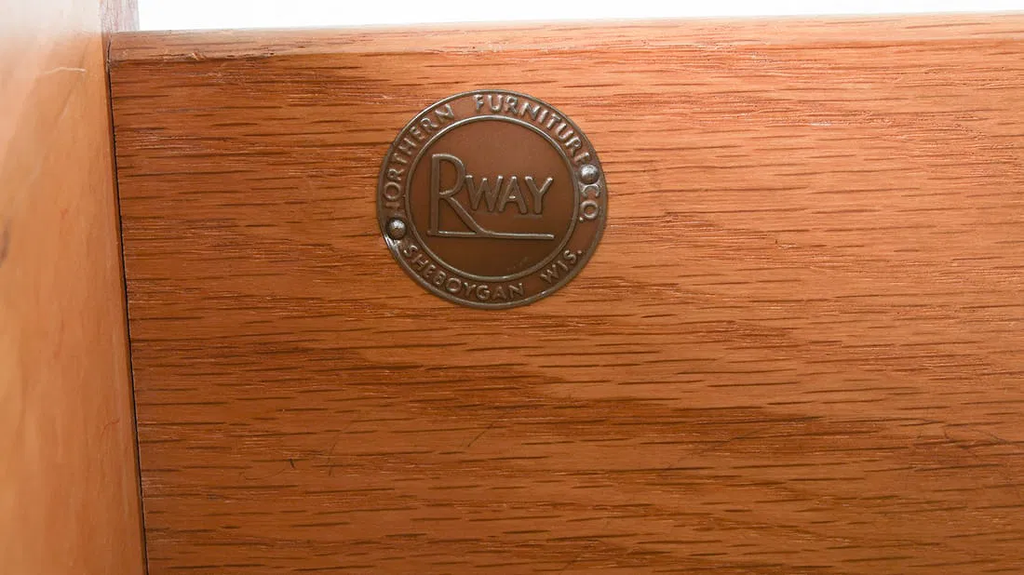 R-Way Maple & Mahogany Deco Dresser c. 1940