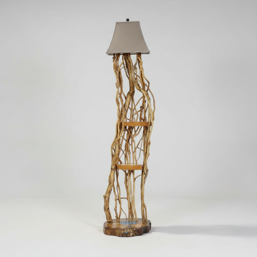 Exotic Driftwood Floor Lamp