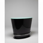 Elite Manufacturing Oval Glass + Metal Top Bar