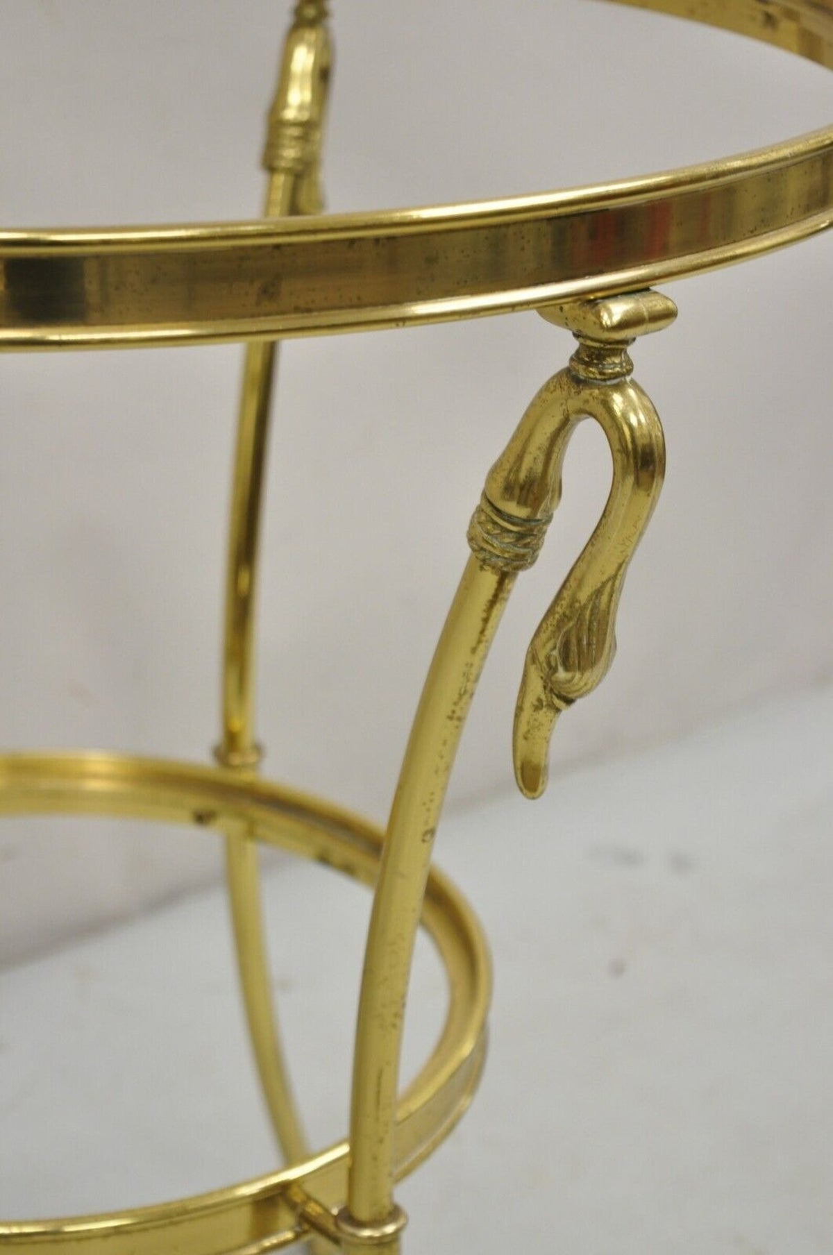 Hollywood Regency Swan Table