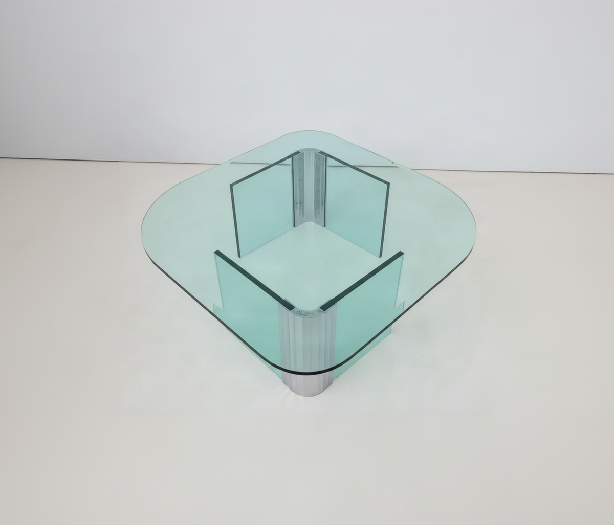 Leon Rosen Pace Glass Top Coffee Table