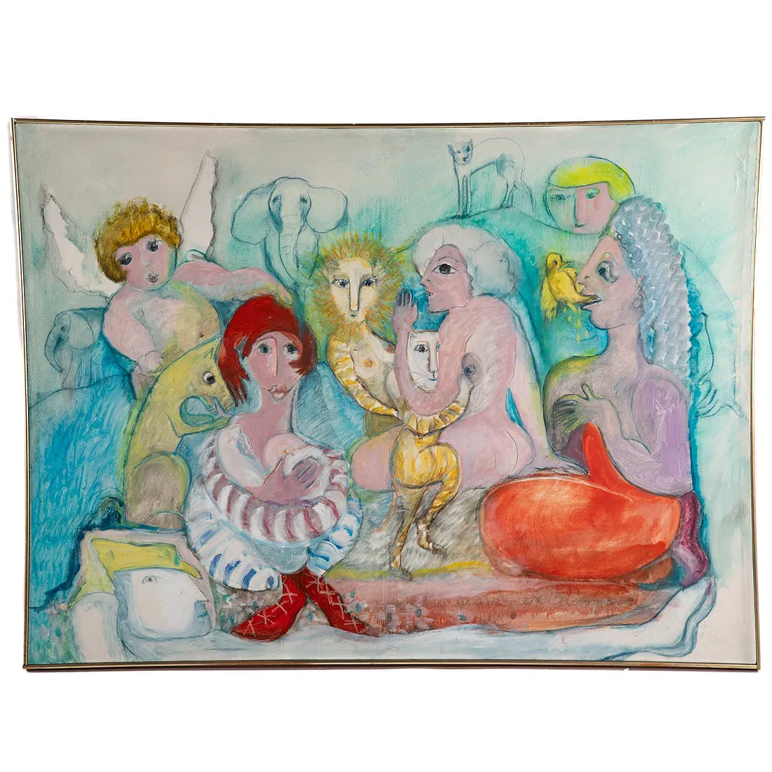 Zella Funck. Expressionist Painting, oil