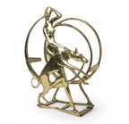 1930s Art Deco Brass Magazine Rack