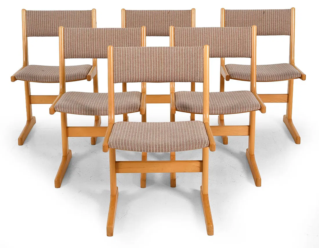 Set of 6 Farstrup Cantilever Dining Chairs