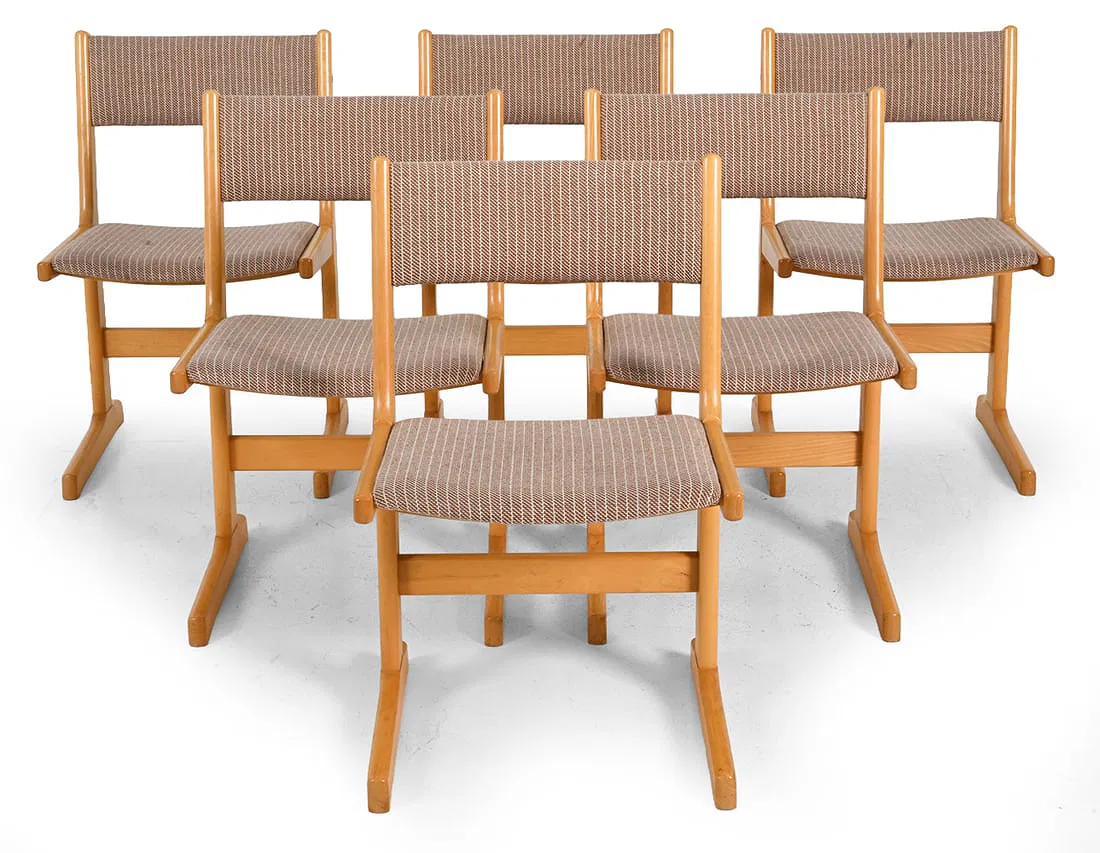 Set of 6 Farstrup Cantilever Dining Chairs