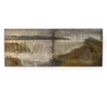 SUSAN BARNES (20TH C.) ABSTRACT ACRYLIC DIPTYCH