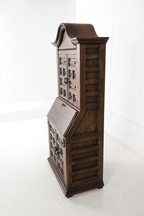 1960s Drexel Spanish Style Oak Secretary Desk