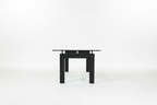 Le Corbusier LC6 Smoked Glass Dining Table