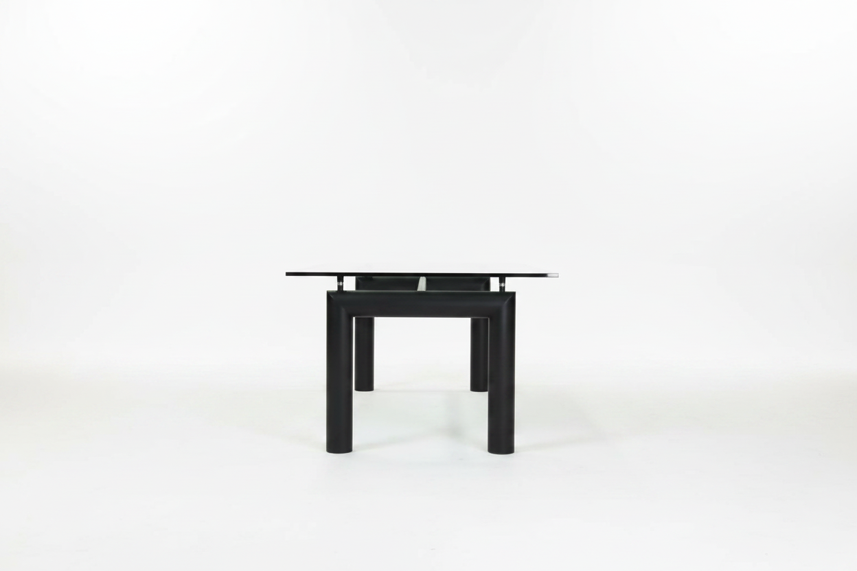 Le Corbusier LC6 Smoked Glass Dining Table