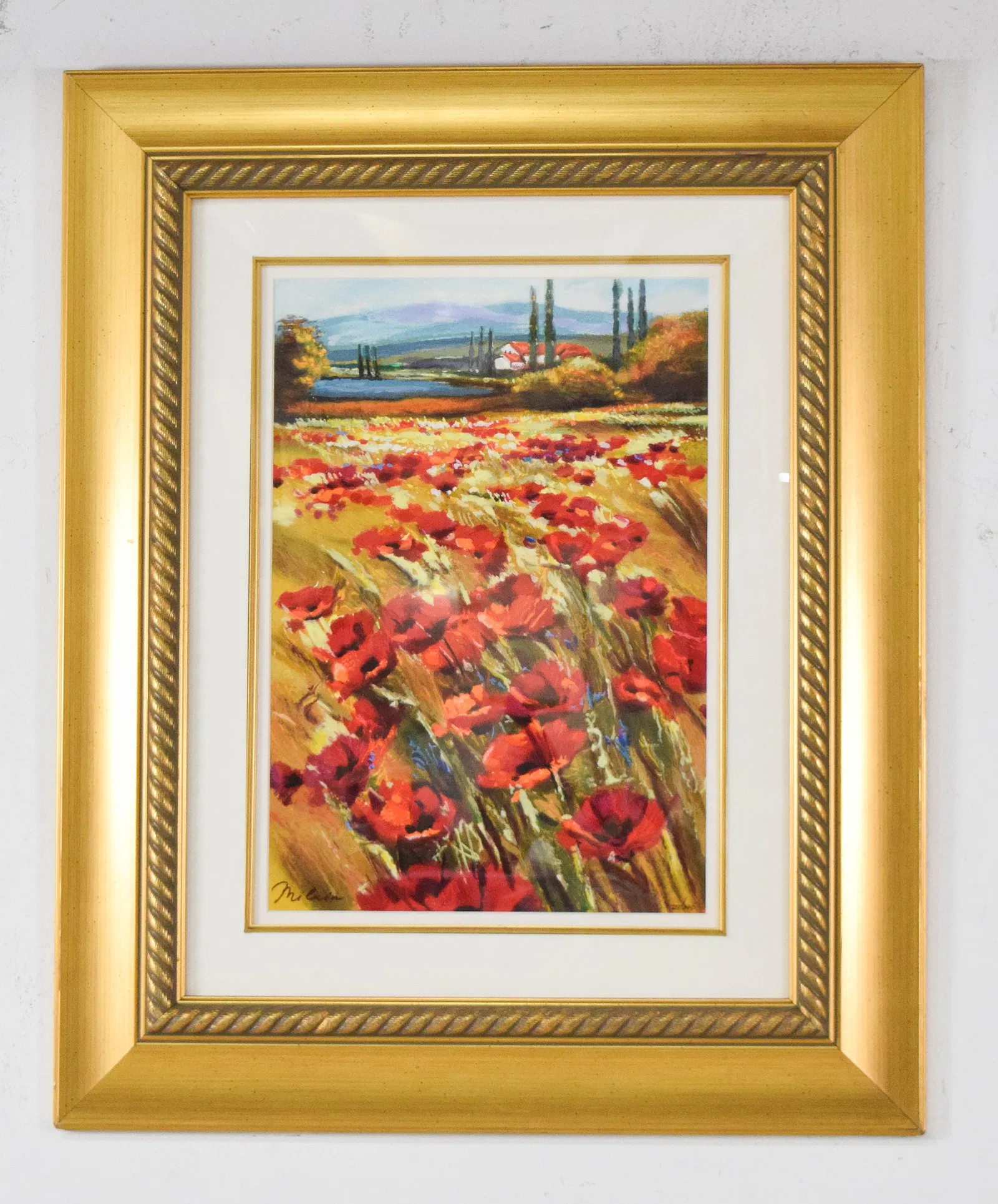 Michael Milkin Giclee Red Poppies