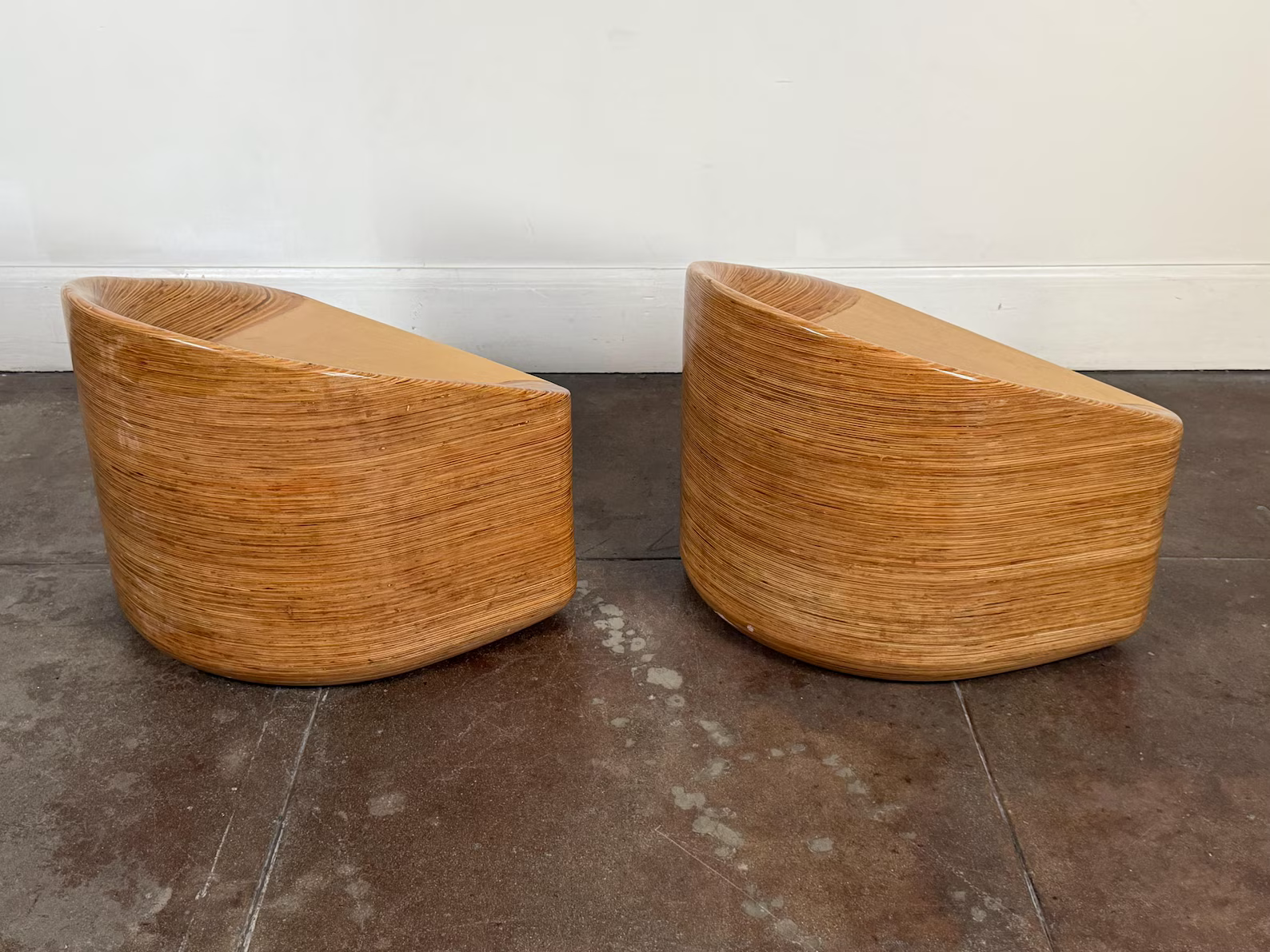 Organic Stacked Plywood Lounge Chair