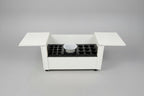 Space Age Rolling Drop-Front Bar Cabinet