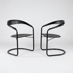 Set of 4 Post-Modern Arrben Italy “Canasta” Arm Chairs