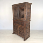Antique Spanish Brutalist Kitchen Buffet