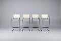 Set of 4 Mart Stam Attributed Cantilever Bar Stools