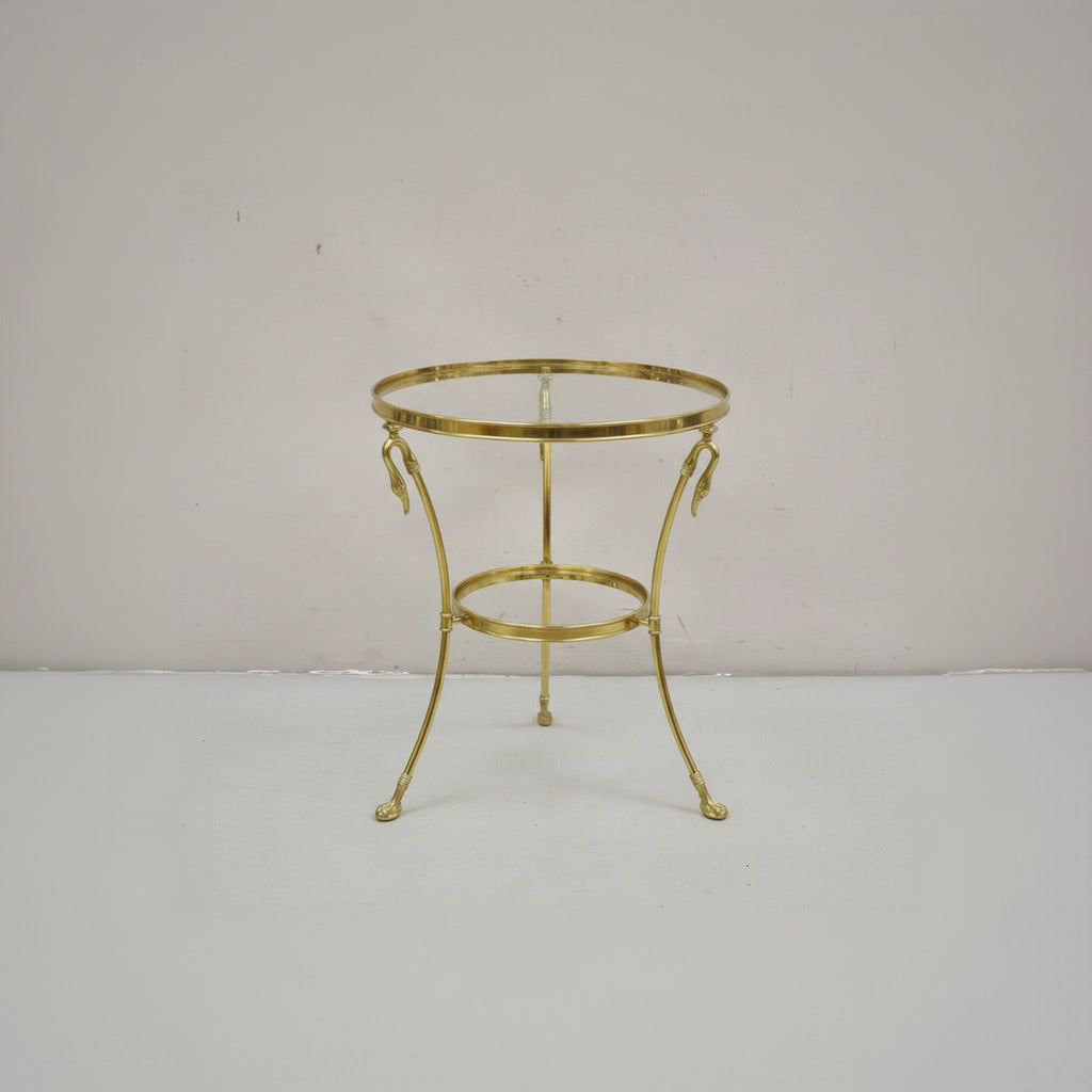 Hollywood Regency Swan Table
