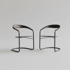 Set of 4 Post-Modern Arrben Italy “Canasta” Arm Chairs
