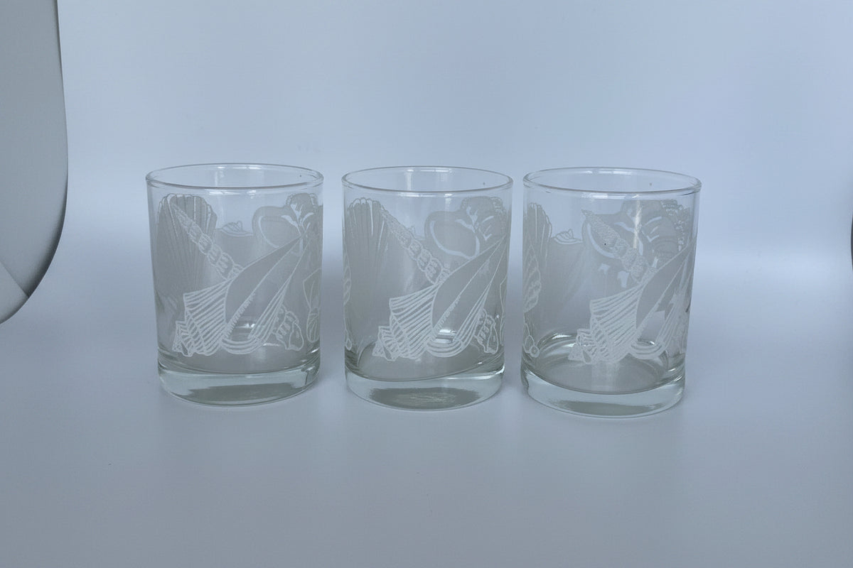 Set of 4 Vintage TasteSetter Nautilus Rocks Glasses