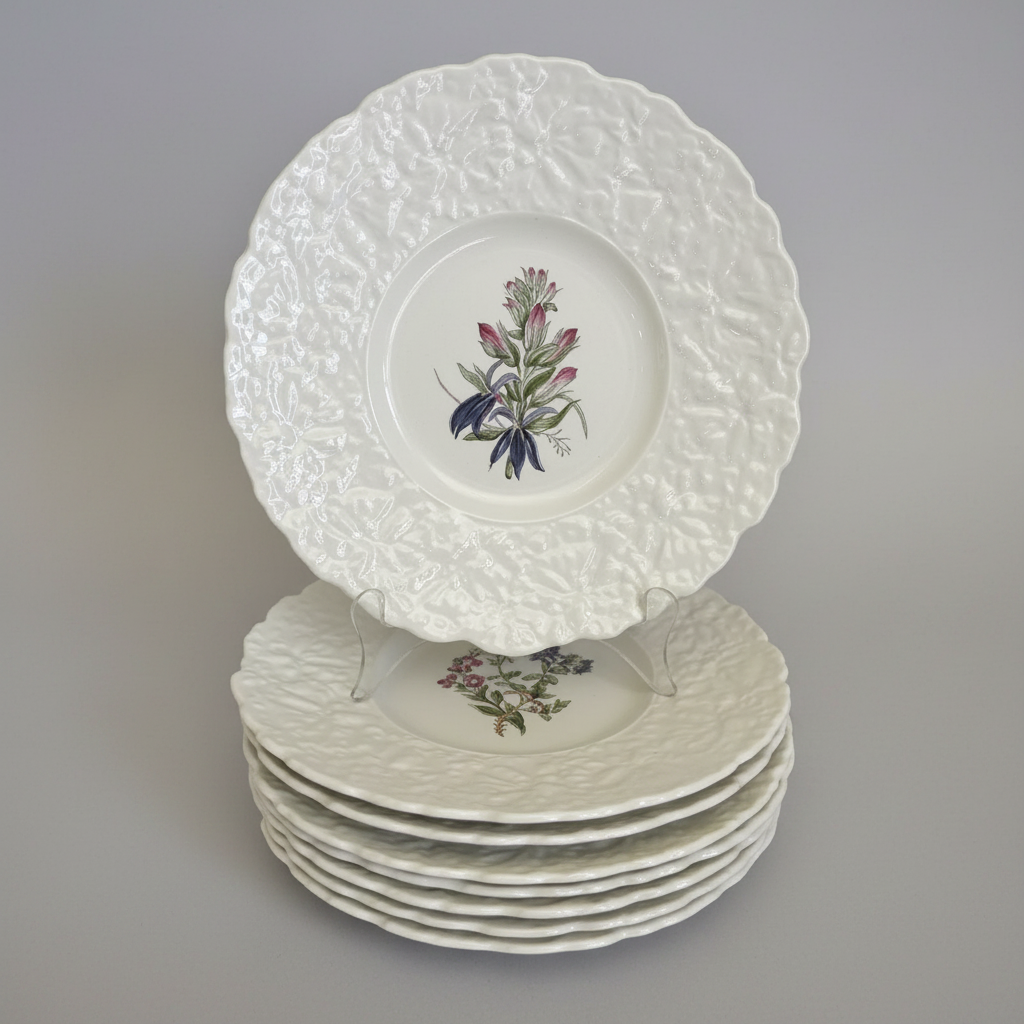 Set of 8 Vintage Royal Cauldon Bristol Ironstone "Woodstock" Plates