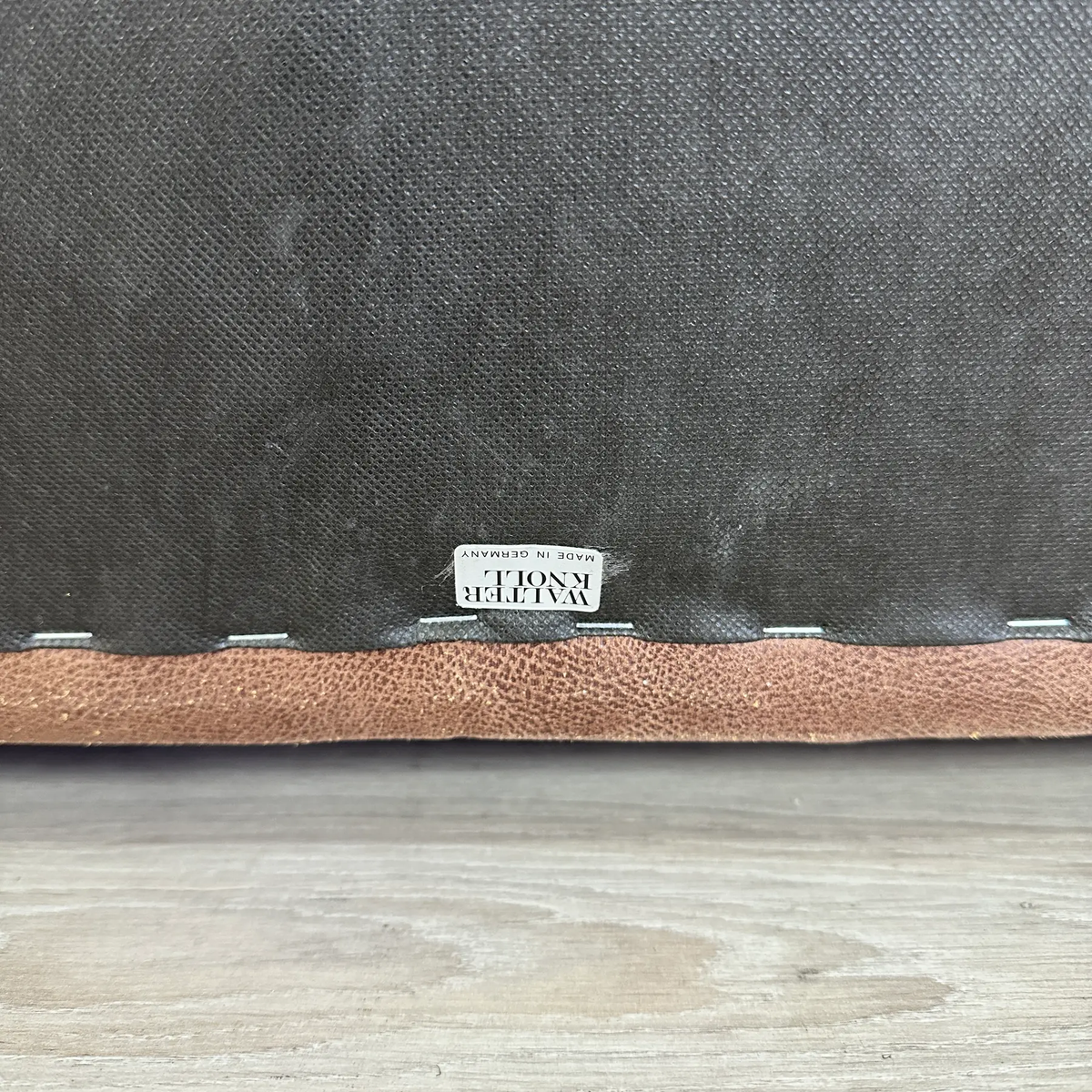 1970s Walter Knoll Vegan Leather & Bentwood Sofa