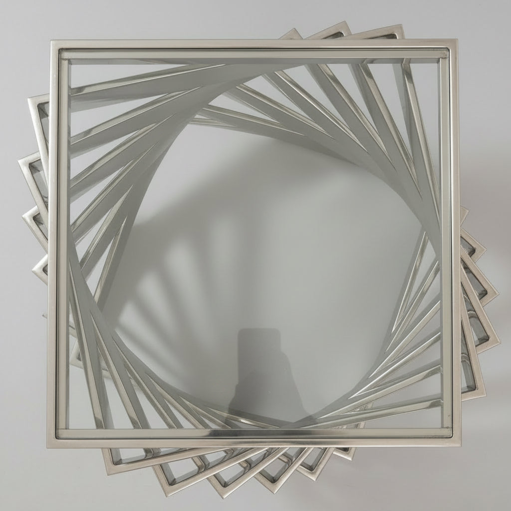 Moniker twisted side table