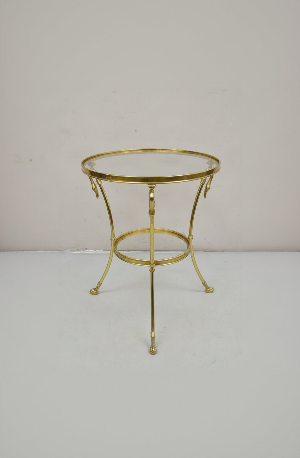 Hollywood Regency Swan Table