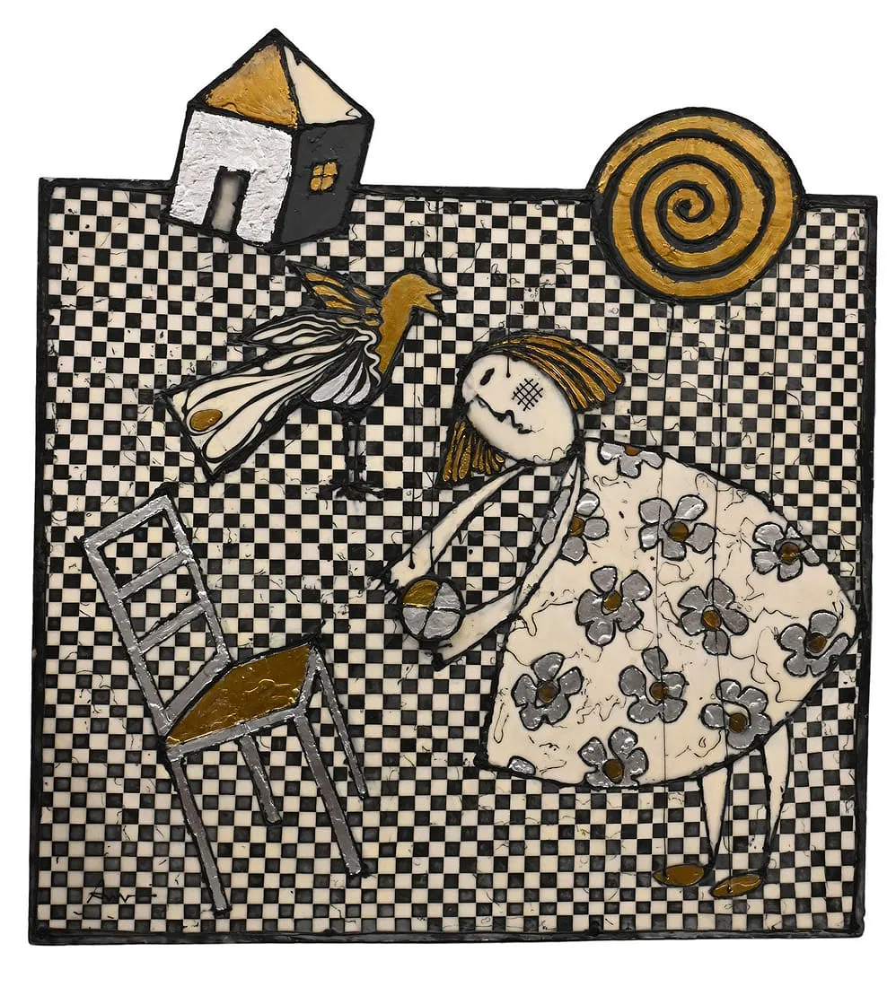Post-War Outsider Art Wall Relief