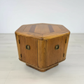 Vintage Scandinavian Hexagonal End Table
