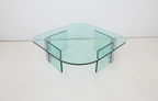 Leon Rosen Pace Glass Top Coffee Table