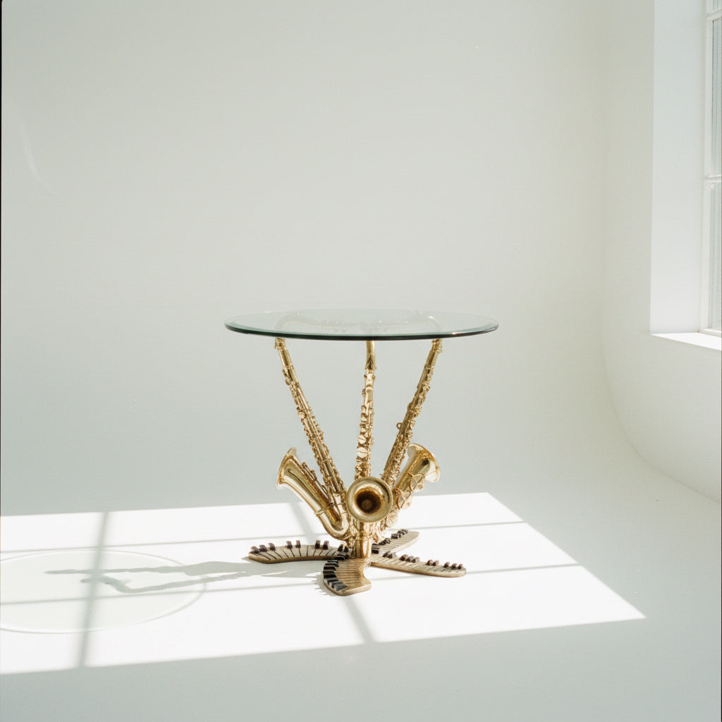Paul Wegner Ltd Edition Triple Sax & Keyboard Sculptural Table