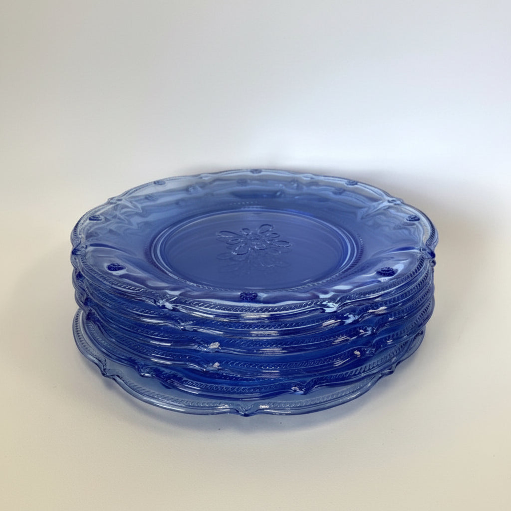 Set of 6 Juliska Colette Delft Blue Plates