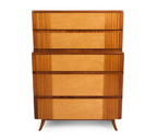 R-Way Maple & Mahogany Deco Dresser c. 1940