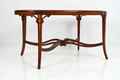 Antique Edwardian Mahogany & Glass Coffee Table